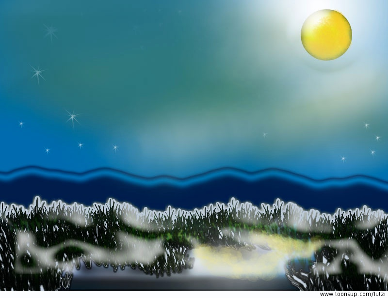 Illustration: Frostige Winternacht 1