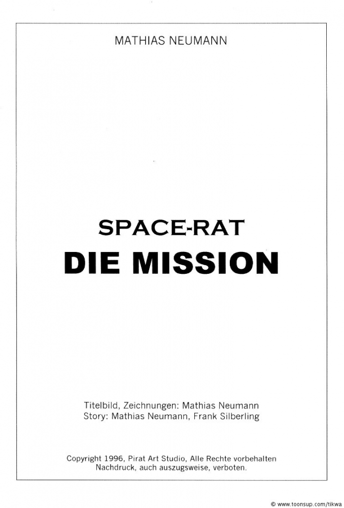 Comic: SPACE-RAT 'DIE MISSION' 01 1