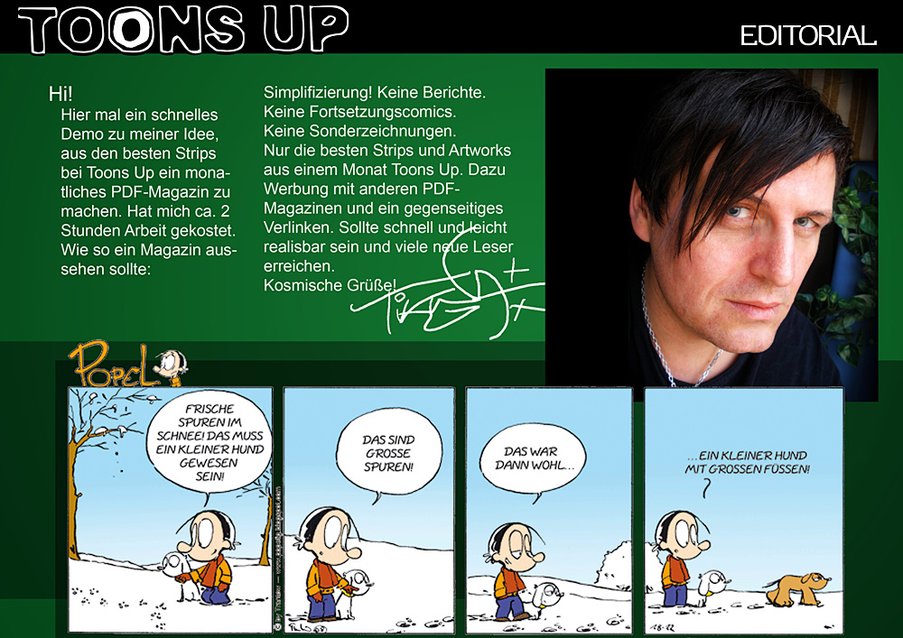 Concept Art / Character Design: TOONS UP - Das PDF Magazin 2