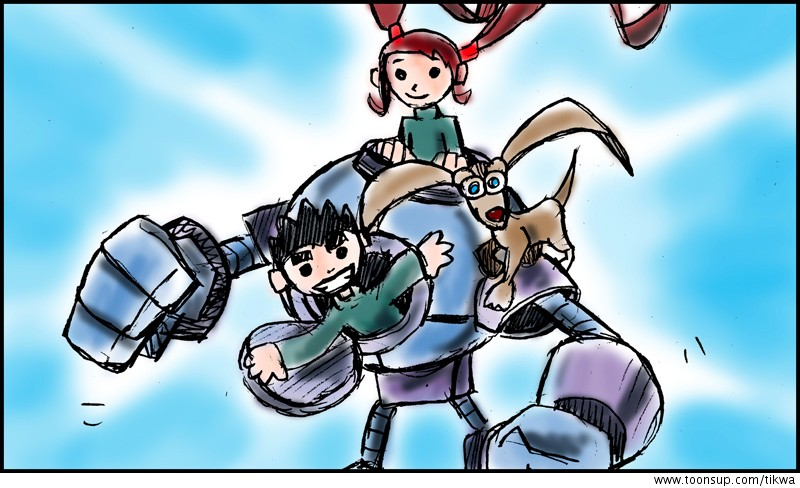Illustration: KORE GANG - Frühe Skizze 1