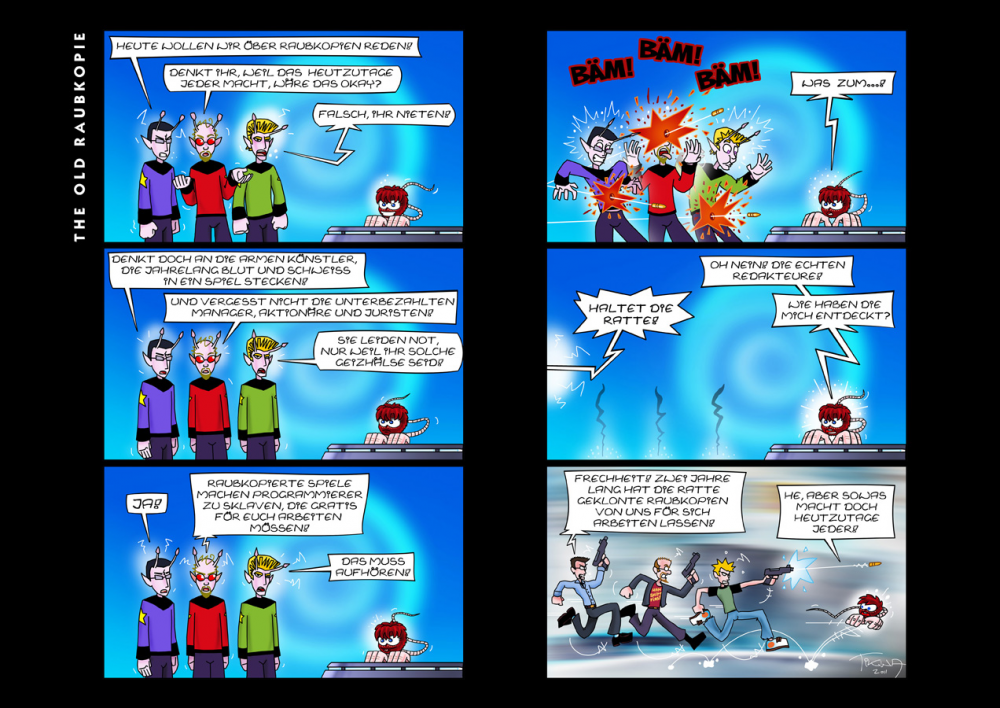 Comic: SPACE-RAT 'The old Raubkopie' 1