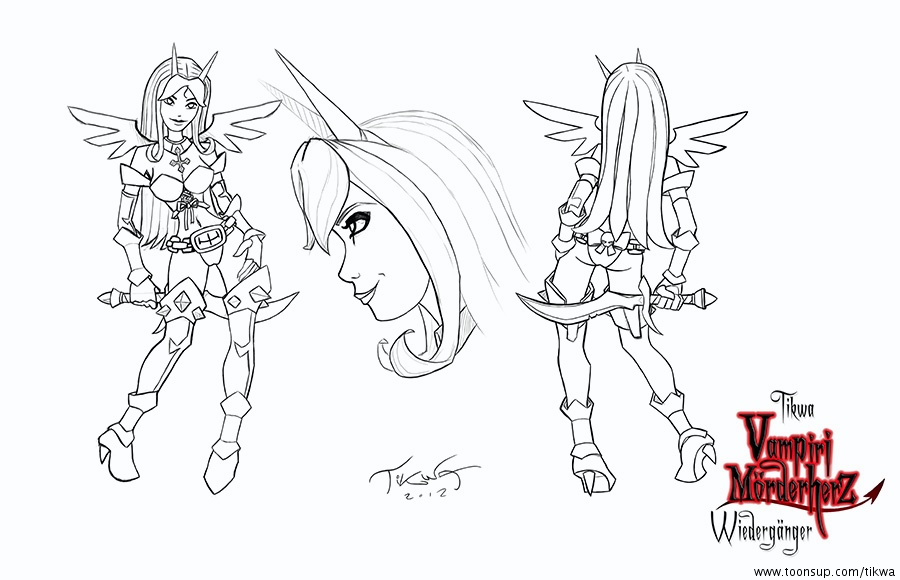 Concept Art / Character Design: Vampiri-Modellfigur 2012 3