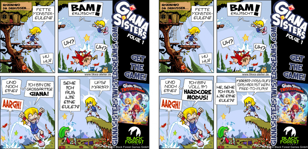 Comic: GIANA SISTER-UMFRAGE 1