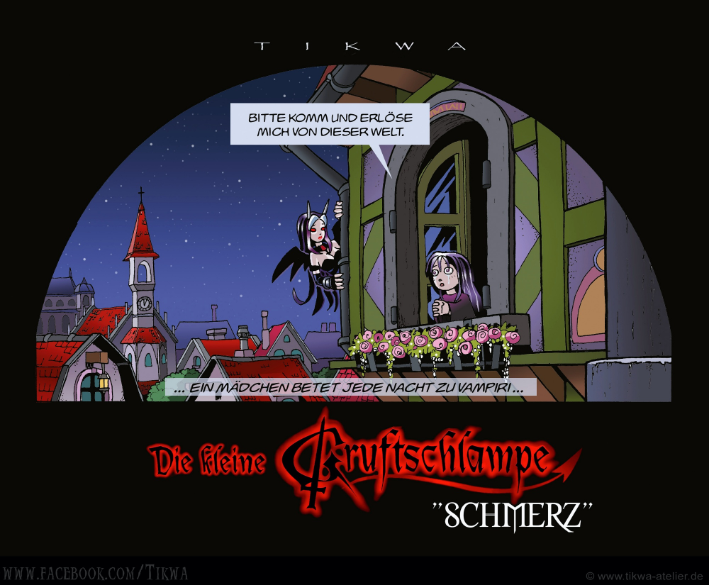 Comic: Kleine Gruftschlampe 'Schmerz' 1