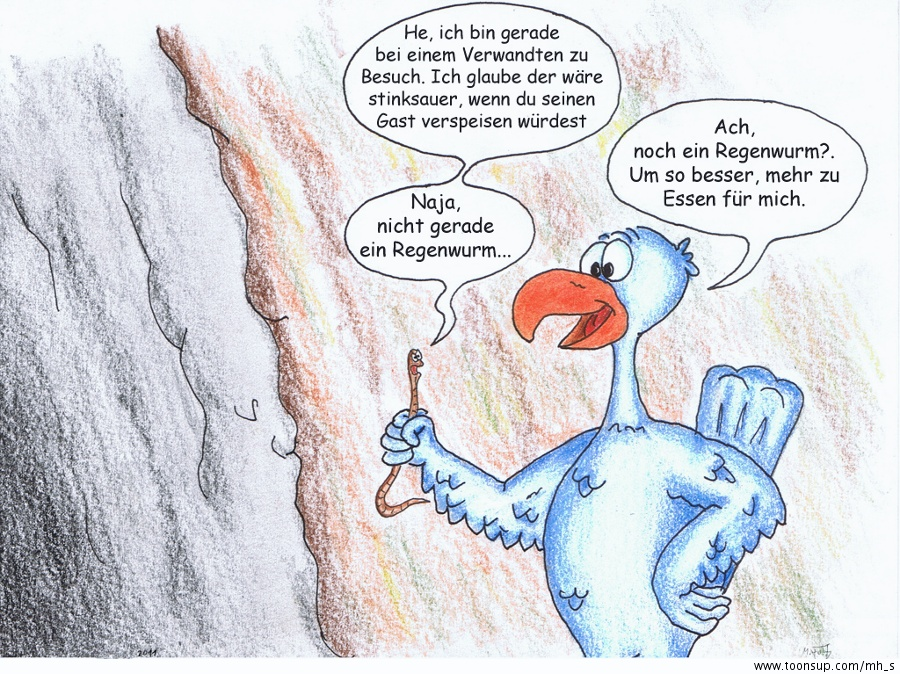 Comic: Rudi der Regenwurm - Verwandtschaft 2