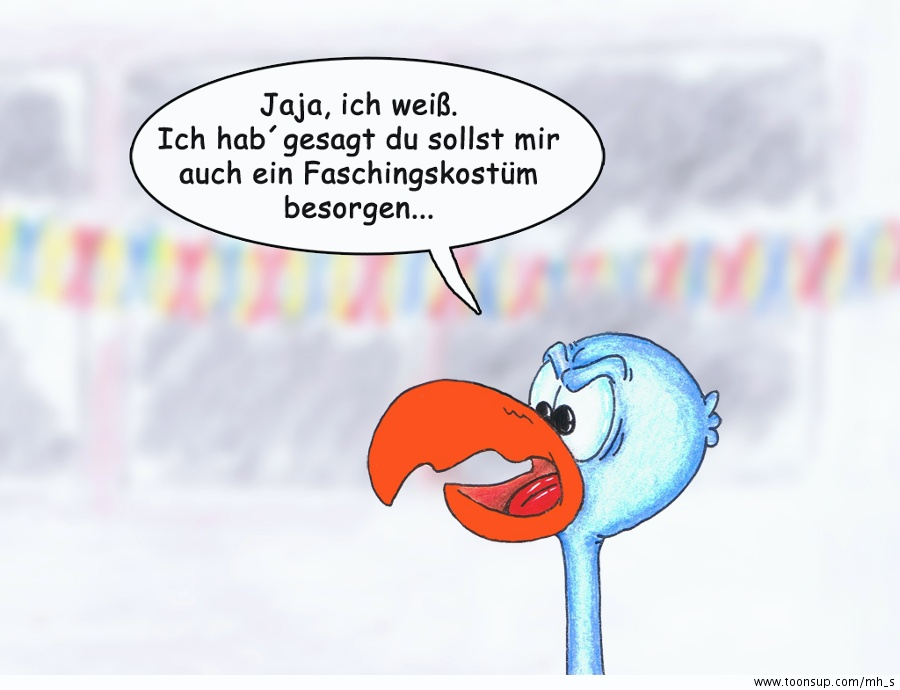 Comic: Rudi der Regenwurm - Fasching 1