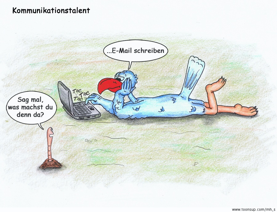 Comic: Rudi der Regenwurm - Kommunikationstalent 1