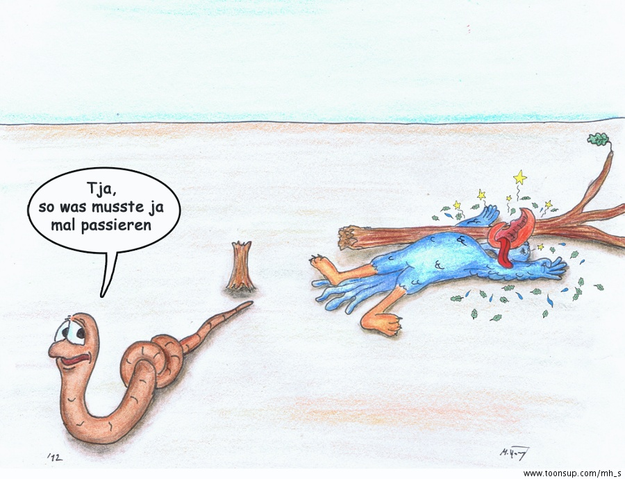 Comic: Rudi der Regenwurm - vorhersehbar 3