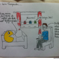 Pacman beim Therapeuten