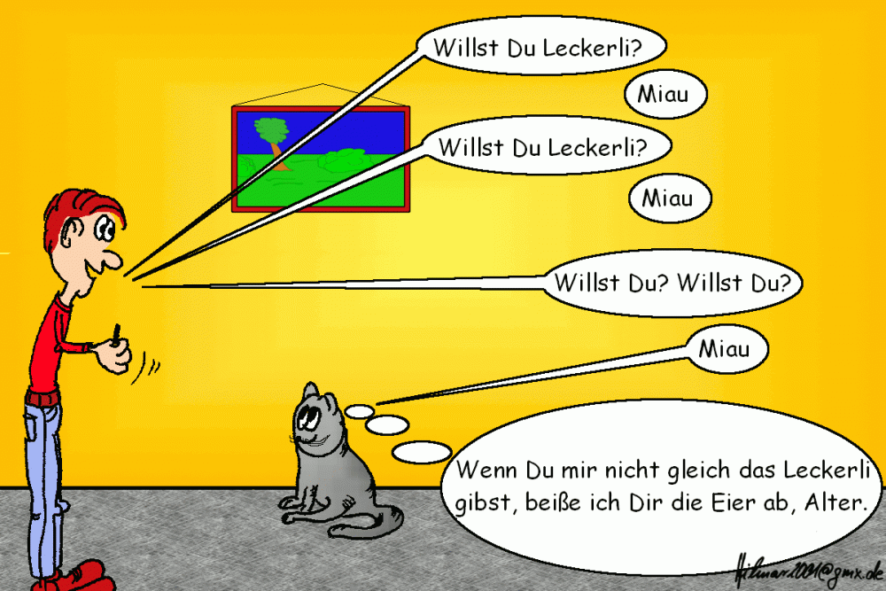 Cartoon: für Katzenbesitzer 1