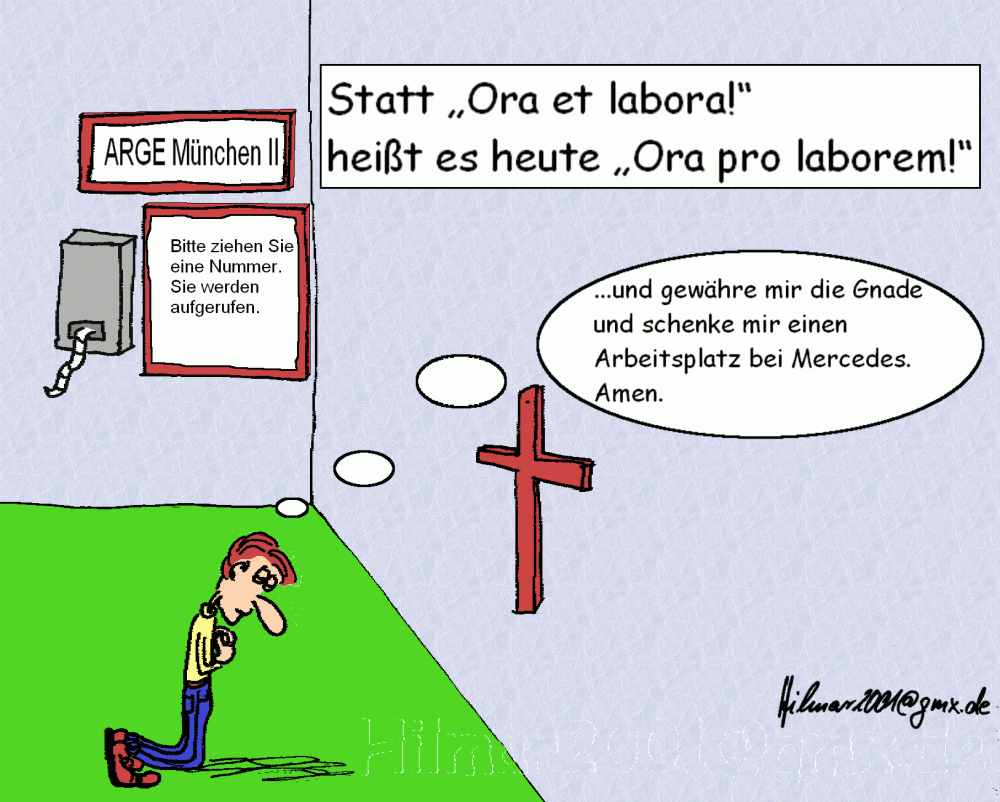 Cartoon: ora pro laborem 1