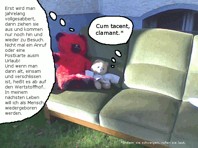 Cartoon: Teddybaeren auf Couch 1