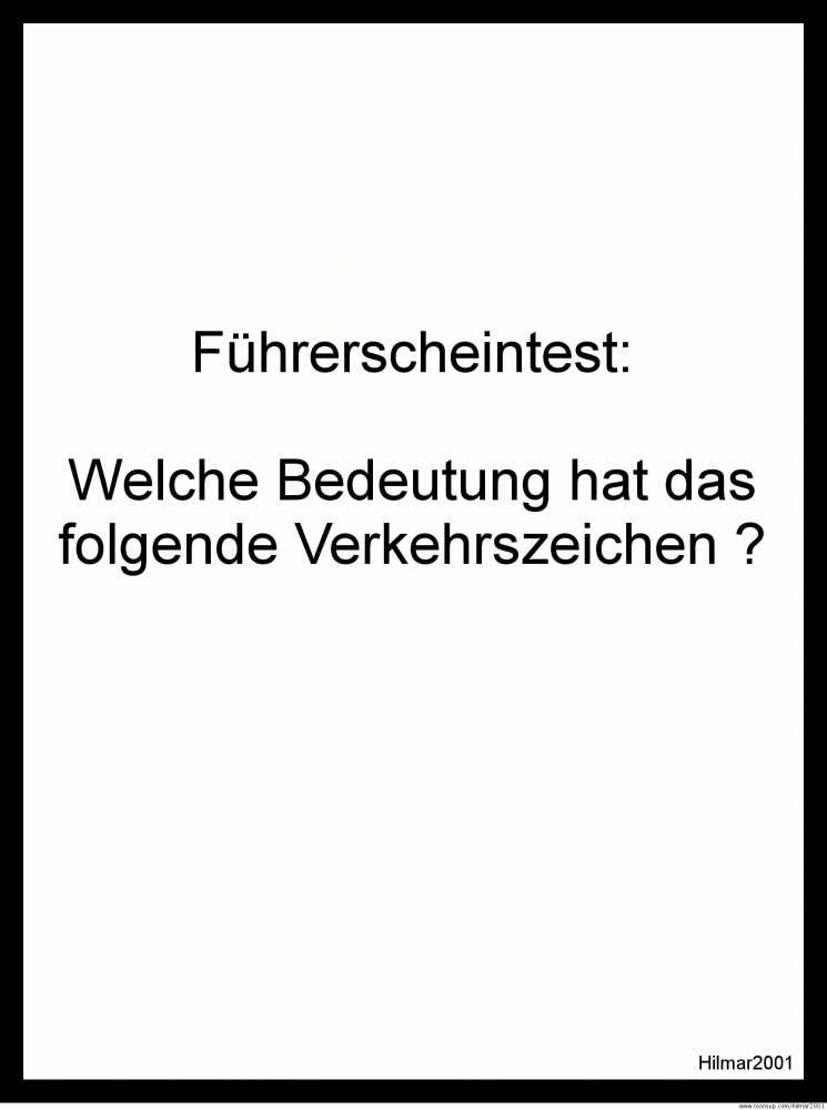 Comic: Führerscheintest1 1