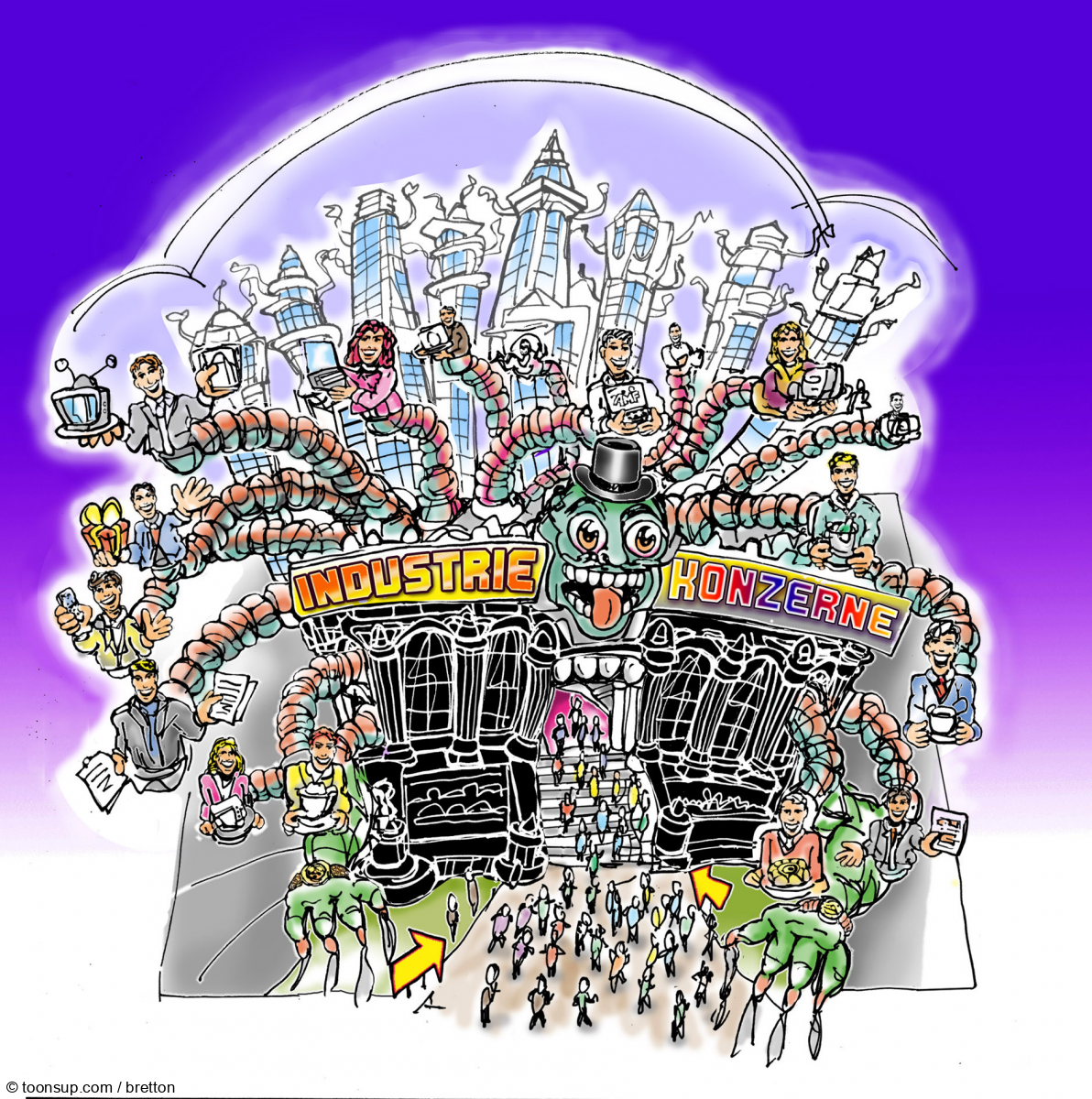 Caricature: Industrie und Konzerne 1