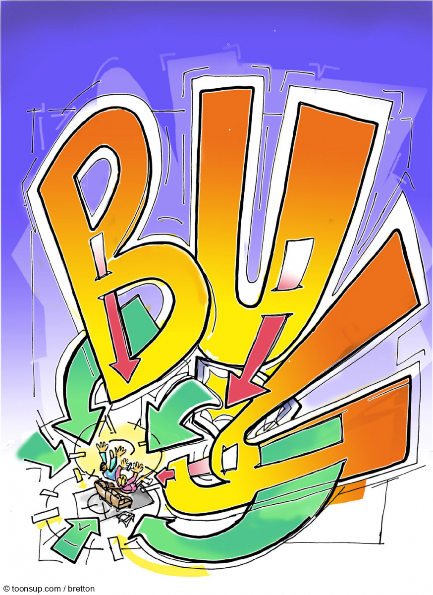 Cartoon: Kaufen, engl. 1