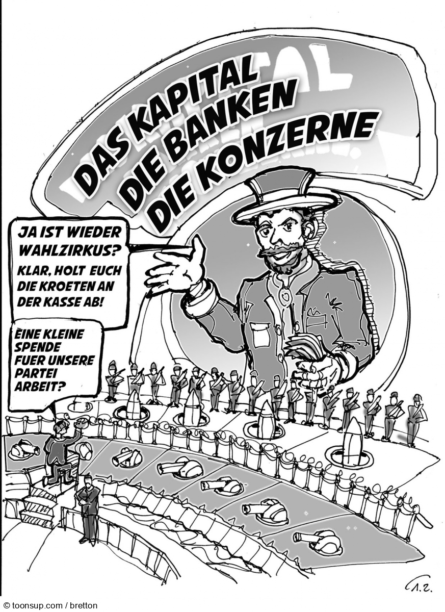 Caricature: Politik Sales office 1
