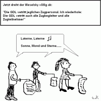 Der Bahnstreik weitet sich aus