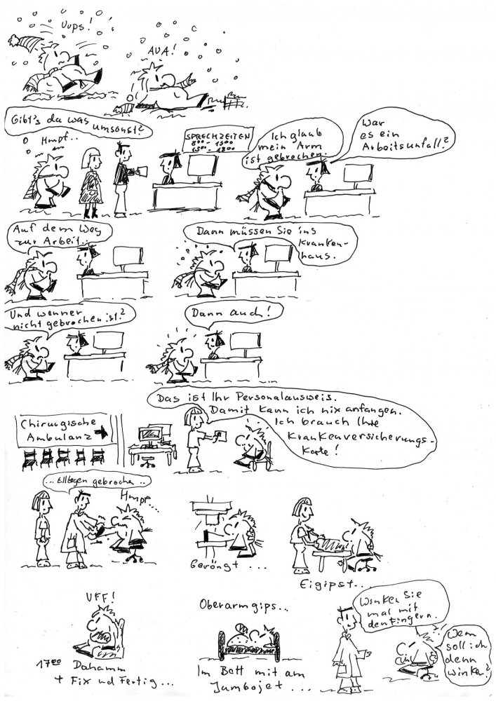 Comic: Das Krankenhausfluchttier 1