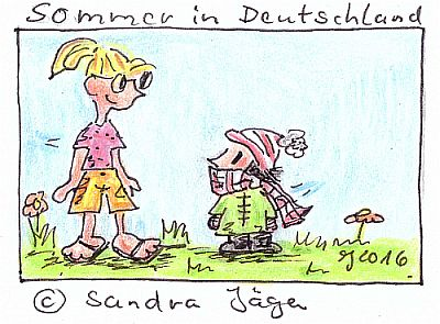 Cartoon: Sommer in Deutschland 2016/Summer in Germany 2016 1
