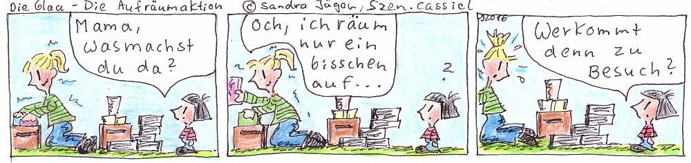 Comic: Die Glaa - Die Aufräumaktion 1