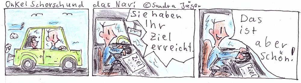 Comic: Onkel Schorsch und das Navi 1