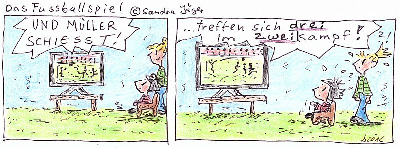Comic: Das Fussballspiel 1