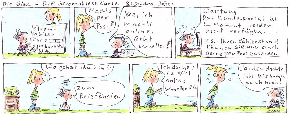 Comic: Die Stromablesekarte 1