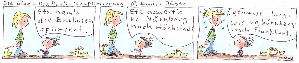 Comic: Die Buslinienoptimierung 1