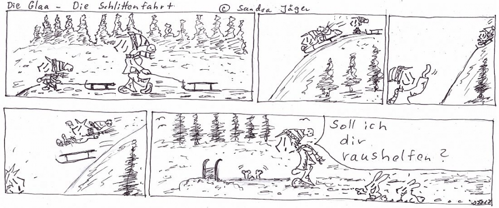 Comic: Die Schlittenfahrt 1
