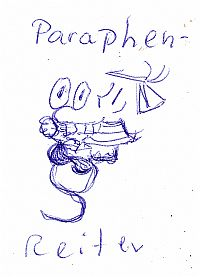 Cartoon: Paragraphen-Reiter 1