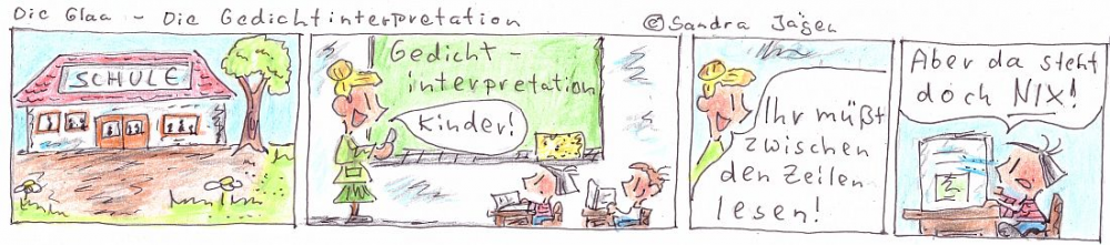 Comic: Die Gedichtinterpretation 1