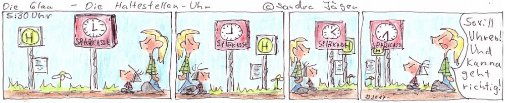 Comic: Die Haltestellen-Uhr 1