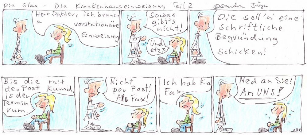 Comic: Die Krankenhauseinweisung Teil 2 1