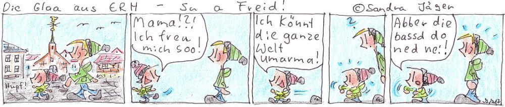Comic: Su a Freid (So eine Freude) 1