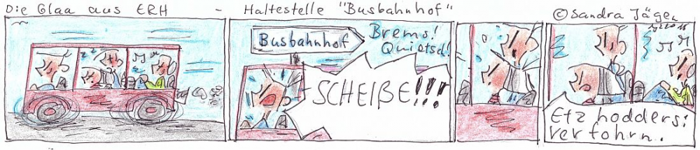 Comic: Haltestelle 'Busbahnhof' 1