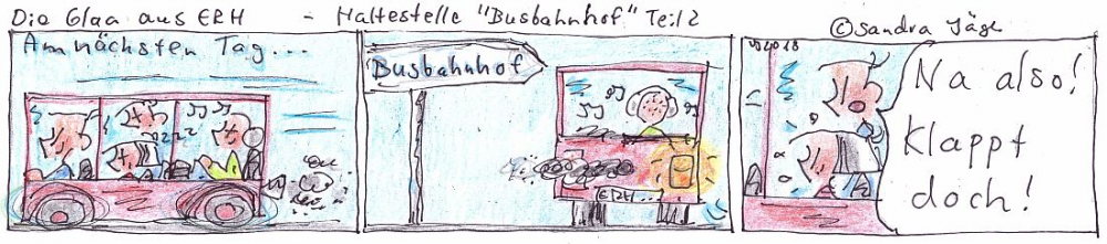 Comic: Haltestelle 'Busbahnhof' 2
