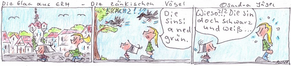 Comic: Die zänkischen Vögel 1