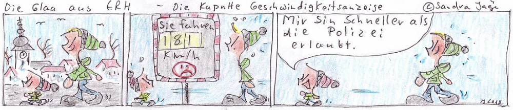 Comic: Die kaputte Geschwindigkeitsanzeige 1