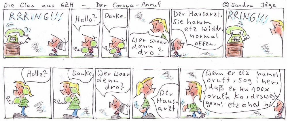 Comic: Der Corona-Anruf 1