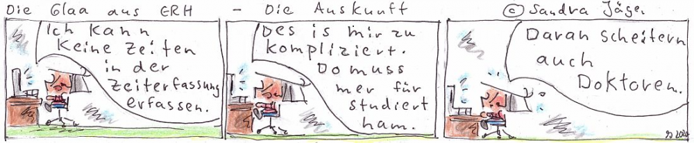 Comic: Die Auskunft (Homeoffice) 1