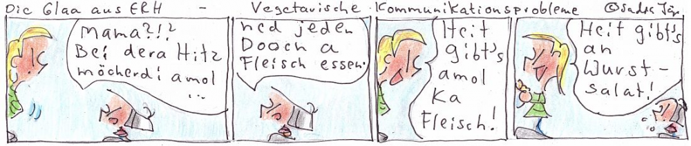 Comic: Vegetarische Kommunikationsprobleme 1