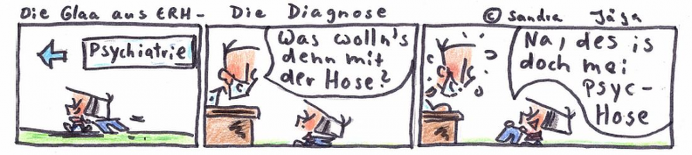 Comic: Das Missverständnis (Die Diagnose : Psychose) 1