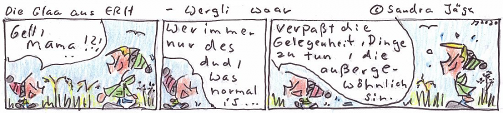 Comic: Wergli woar (Wirklich wahr) 1