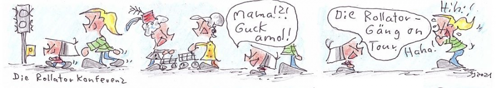 Comic: Die Rollatorkonferenz 1