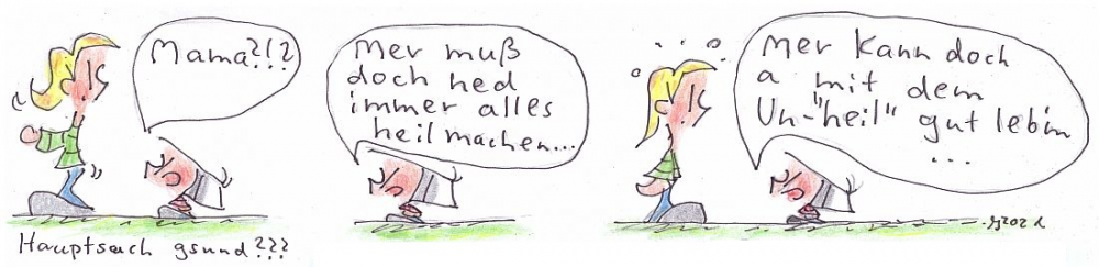 Comic: Hauptsach gsund! 1