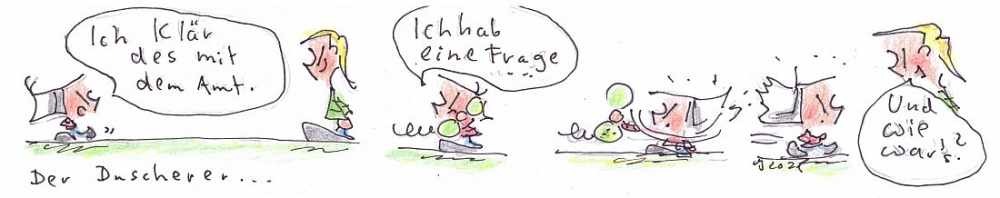 Comic: Der Duscherer (Die Irritationsstörung) 1