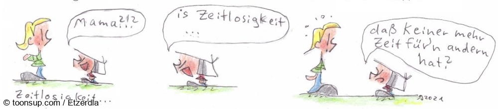 Cartoon: Zeitlosigket 1