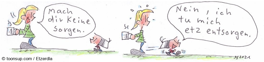 Cartoon: Sorglosigkeit 1