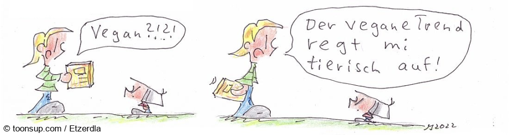 Comic: Hufeisendonut und Veganer Trend 2