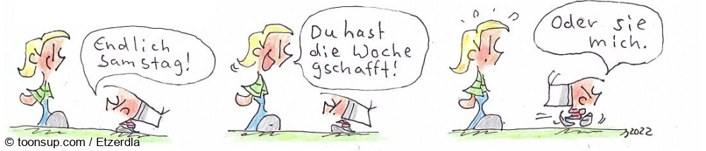 Comic: Endlich Samstag! 1